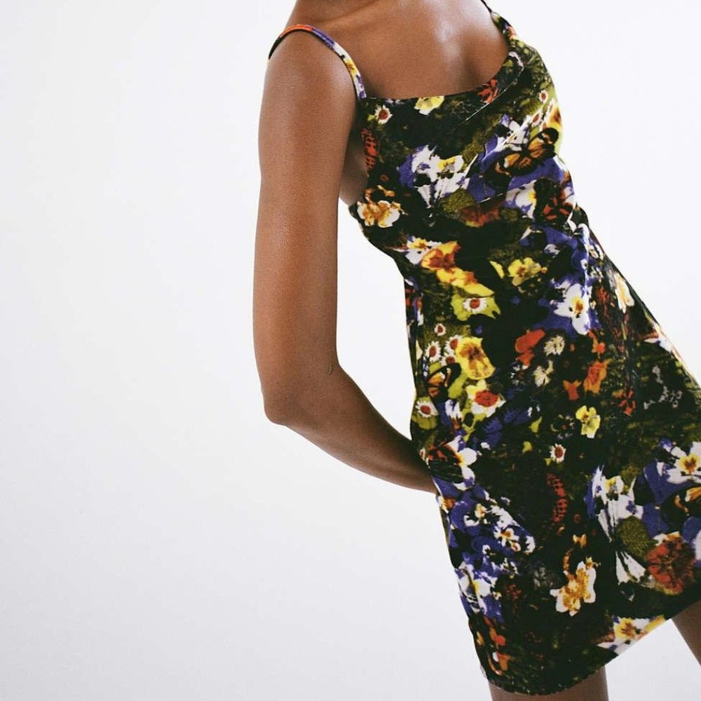 UO Velvet Mallory Cowl Neck Slip Dress